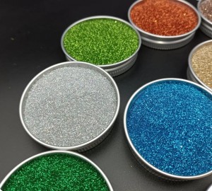 Custom PLA film made into various of glitter