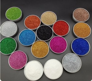 Biodegradable PLA film made into glitter