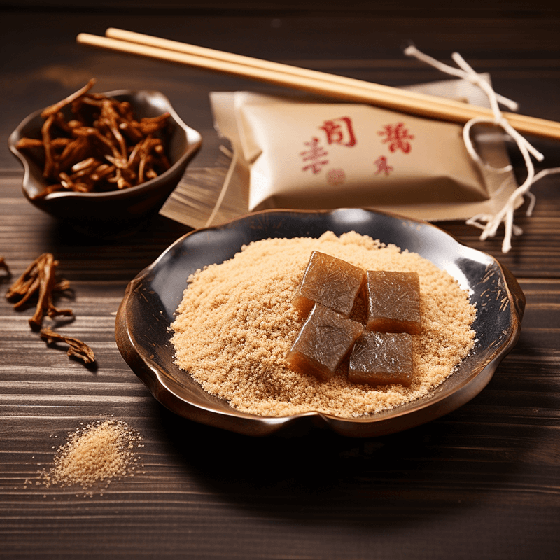 Chinese_traditional_medicine_powder_with_brown_donkey hide gelatin powder002