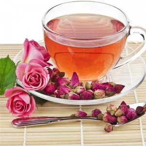Kafeinarik gabeko Rose Bud Tea organikoa