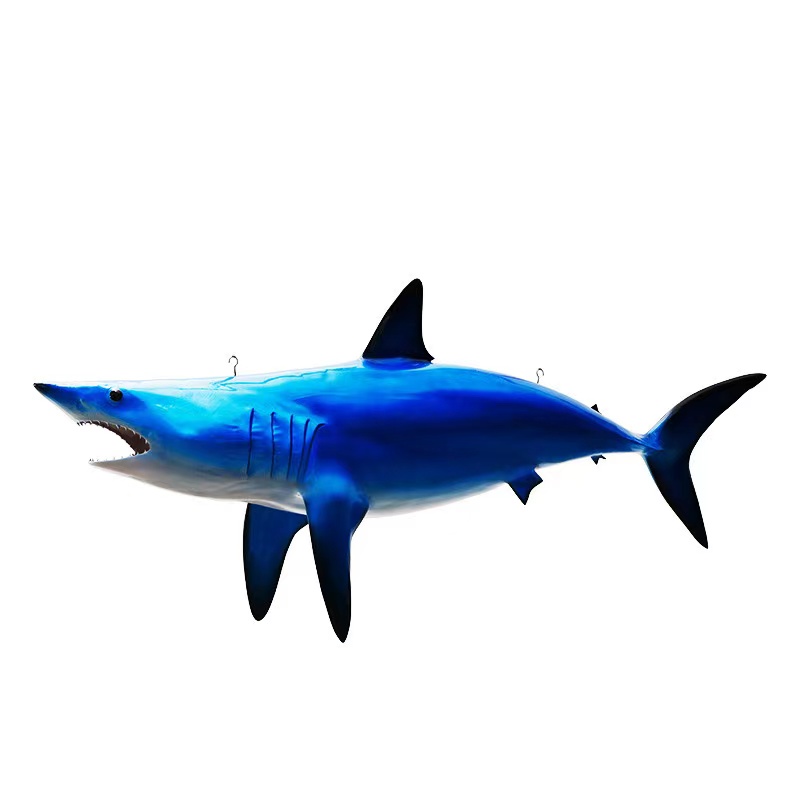 Fiberglass Shark Sculpture For Waterpark Decoration