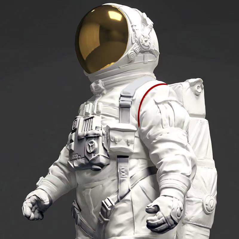 Decorative space astronaut fiberglass sculpture