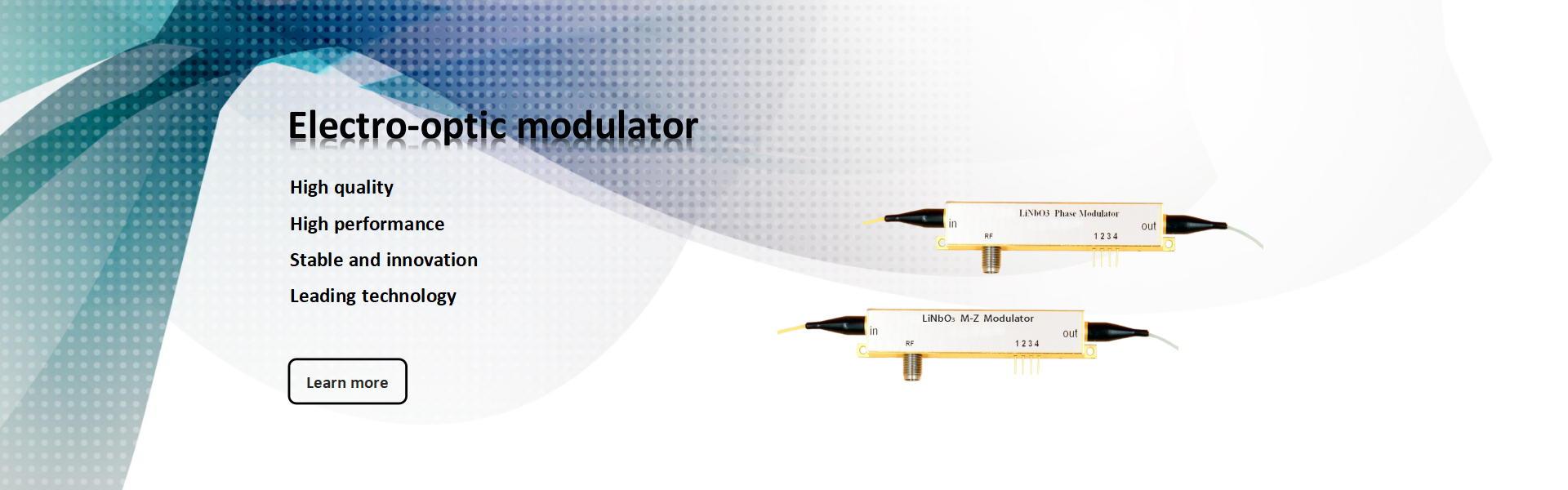 electro-optic modulator Mach-Zehnder Modulator LiNbO3 modulator intensity modulator