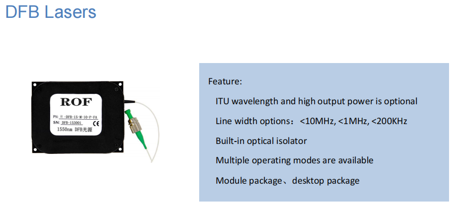 Development and market status of tunable laser Part two