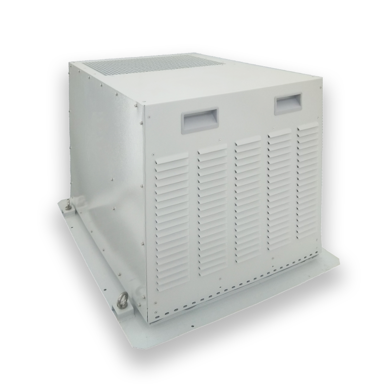 Top mounted air conditioner for BESS