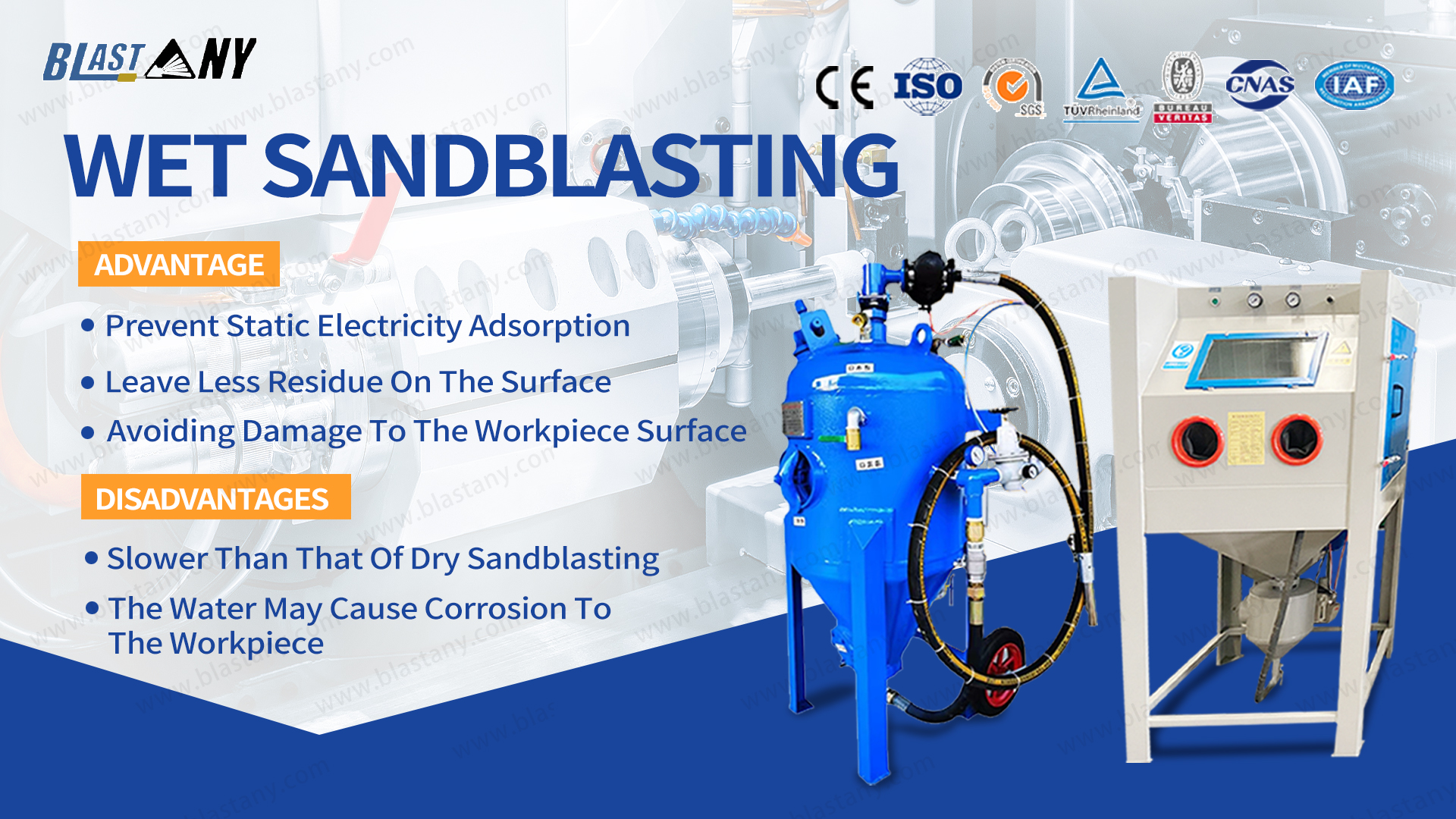 Sandblasting kering vs. Sandblasting basah vs. Sandblasting vakum