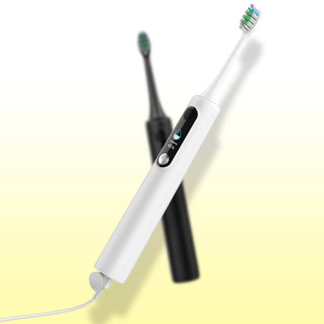 LCD Screen Sonic Smart Adult Electric Toothbrush with DIY Mode