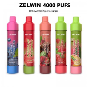Zelwin 4000 Puffs Disposable Vape Pen with Glow E Cigarette Wholesale