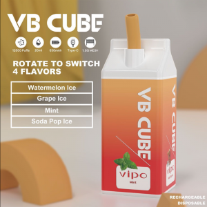 Vipo Bar 4 IN 1 Disposable Vape Pod 12000 Puffs VB Cube E Cigarette