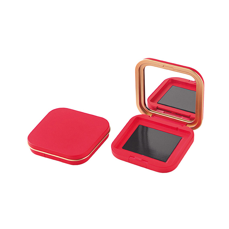 square compact powder packaging customized with magnetic pan