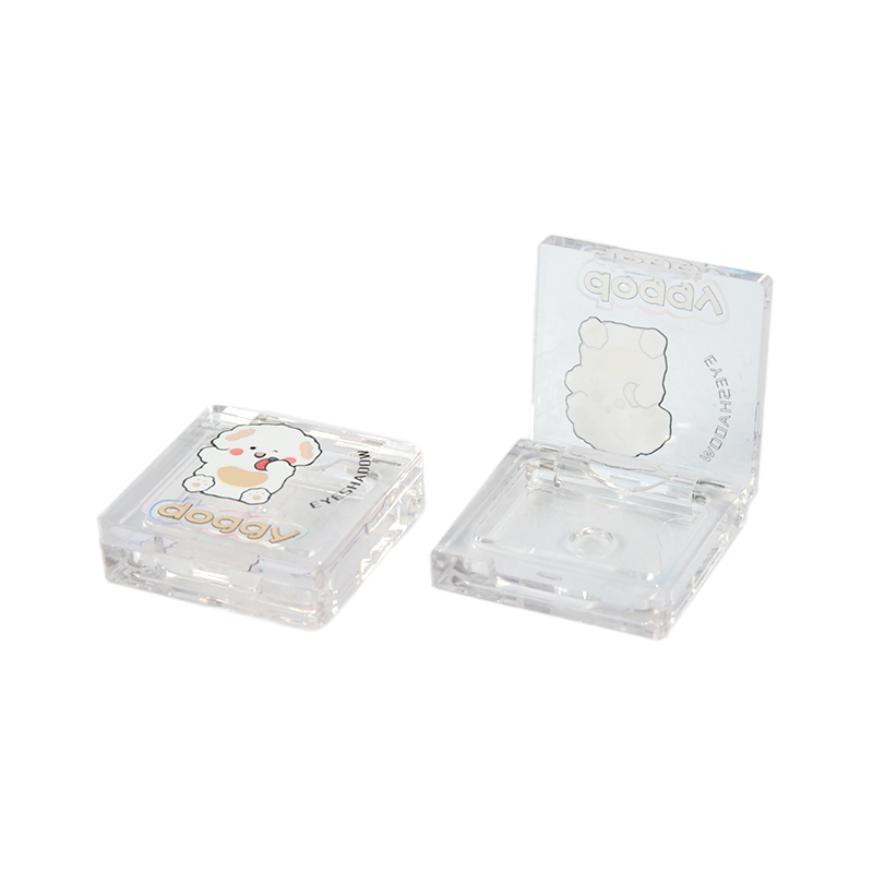 mini single eyeshadow packaging PETG transparent material
