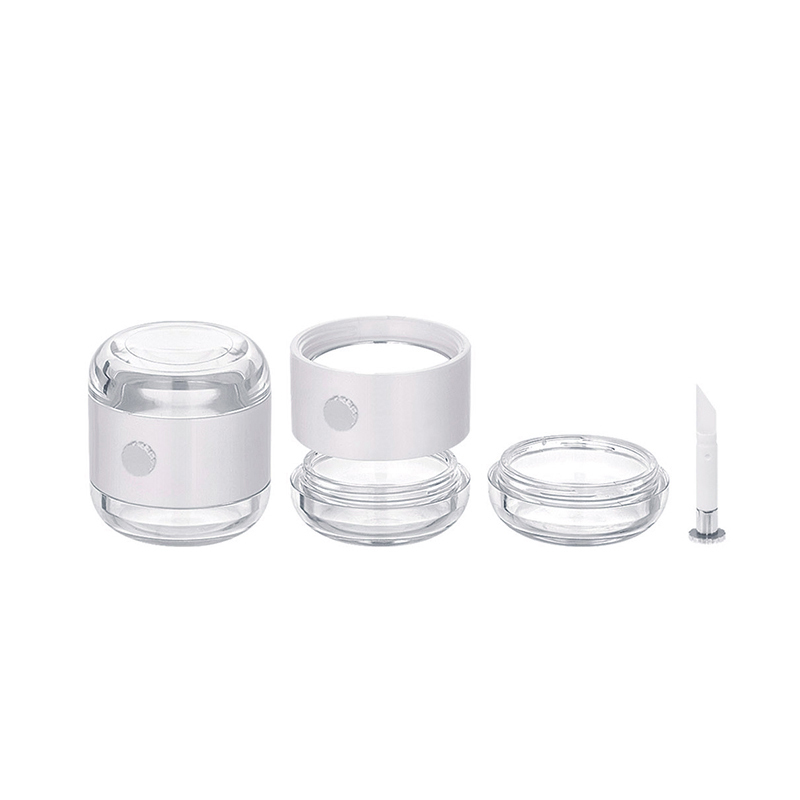 double head lip gloss face cream container jar empty lip balm tube with brush