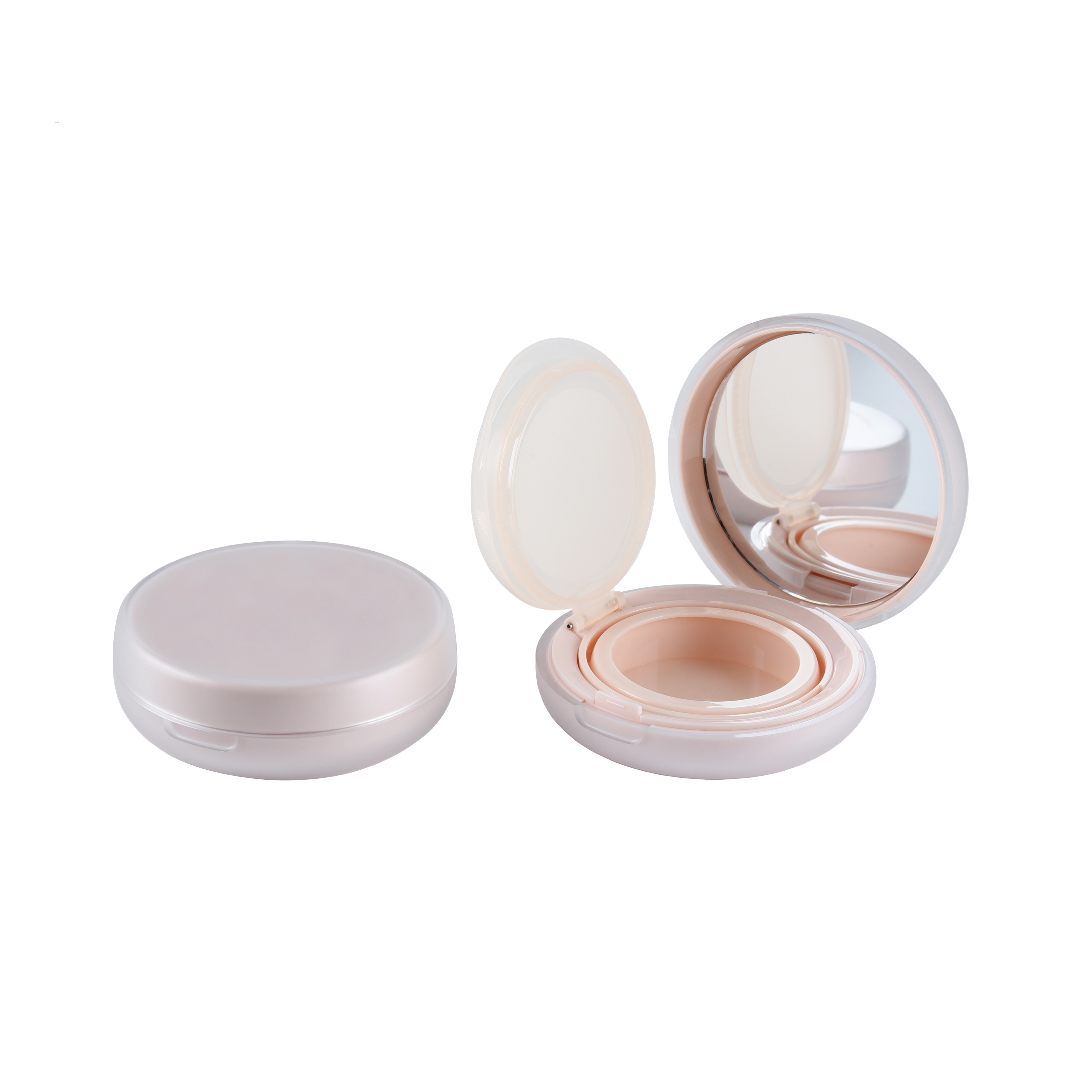 empty bb cushion foundation packaging circle shape double wall