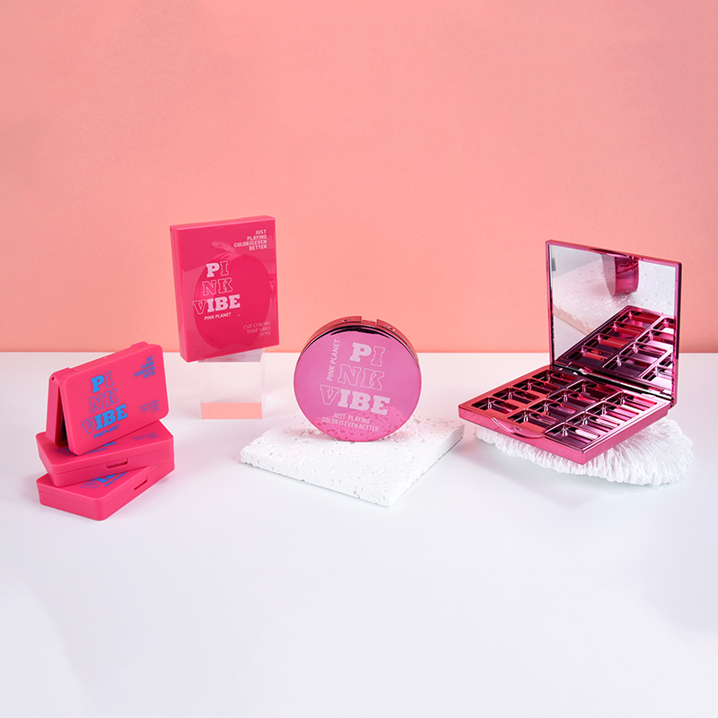 Kosmetikverpackungsbehälter mit Barbie-Motiv, Lippenstifthülse und Lidschattenpalettenbehälter