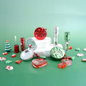 water wave finish Christmas cosmetic packaging ...