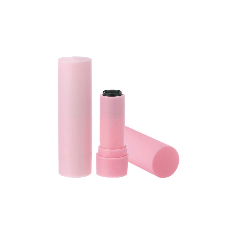mini eco friendly chapstick tubes cute pink kids push up lip balm tube