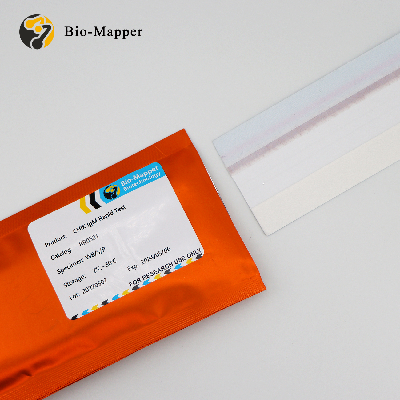 Wholesale  High Quality Eb Antigen Ea Pricelist - CHIK IgM Rapid Test Uncut Sheet – Bio-mapper