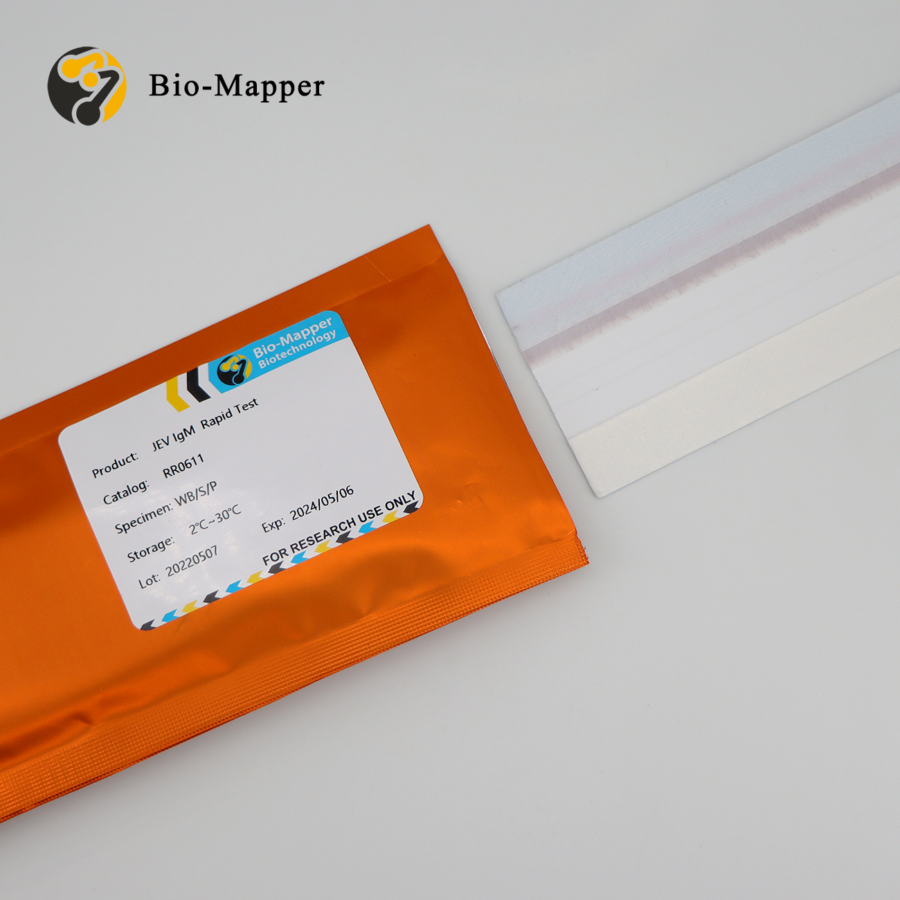 Wholesale  High Quality Blocker Passive Antibody Manufacturers - JEV IgM Rapid Test Uncut Sheet – Bio-mapper