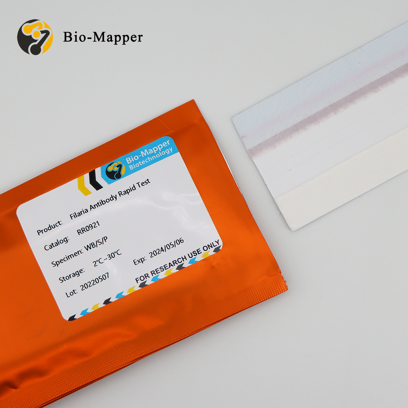 CE Certification Ibr Ge Uncut Sheet Suppliers - Filaria Antibody Rapid Test Uncut Sheet – Bio-mapper