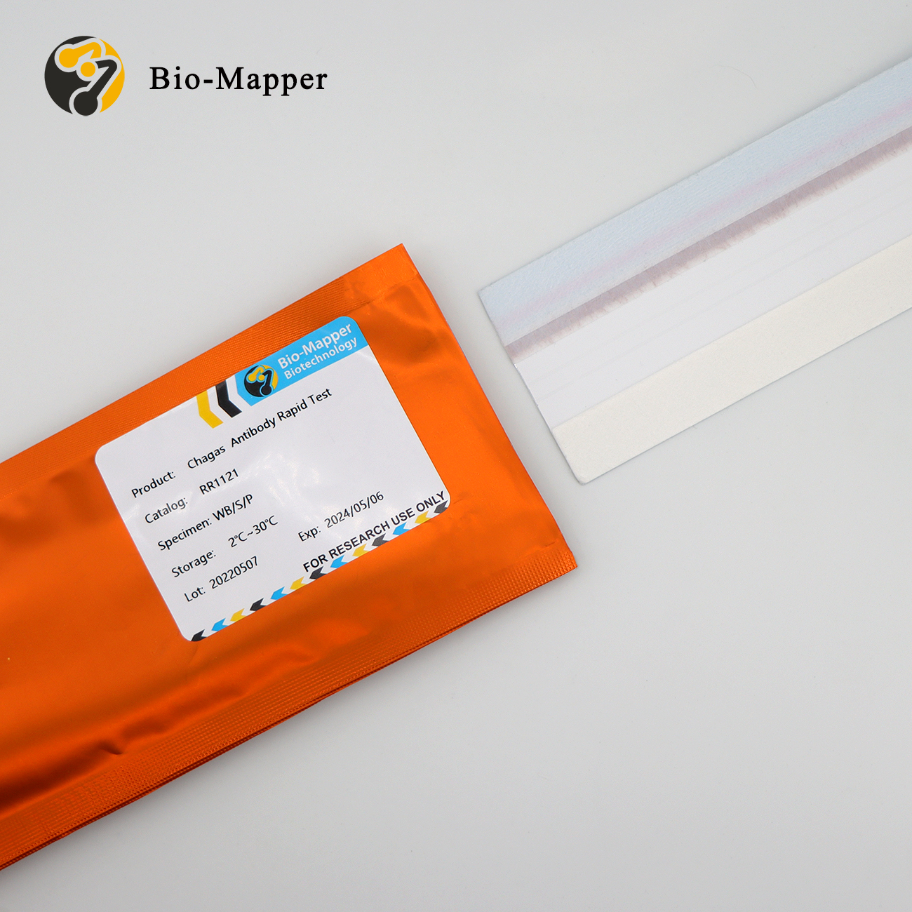 CE Certification Fiv Ag/Ab Uncut Sheet Factory - Chagas Antibody Rapid Test Uncut Sheet – Bio-mapper