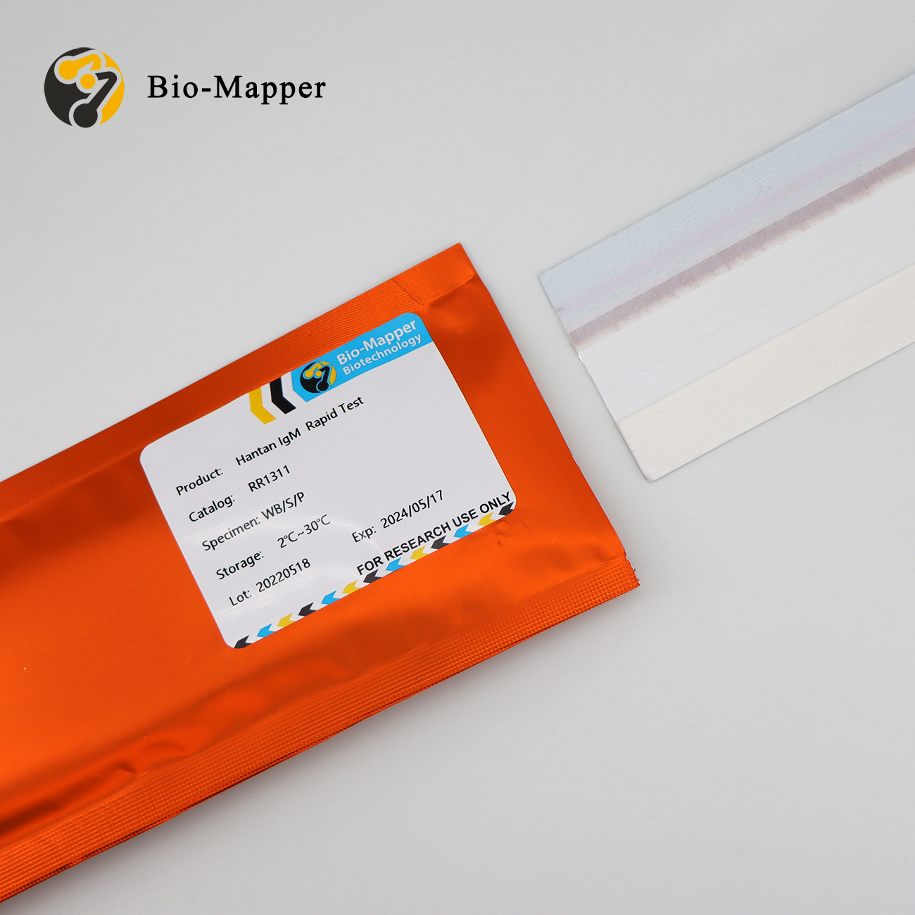 Best Cheap Fiv Antigen Uncut Sheet Factories - Hantan IgM Rapid Test Uncut Sheet – Bio-mapper