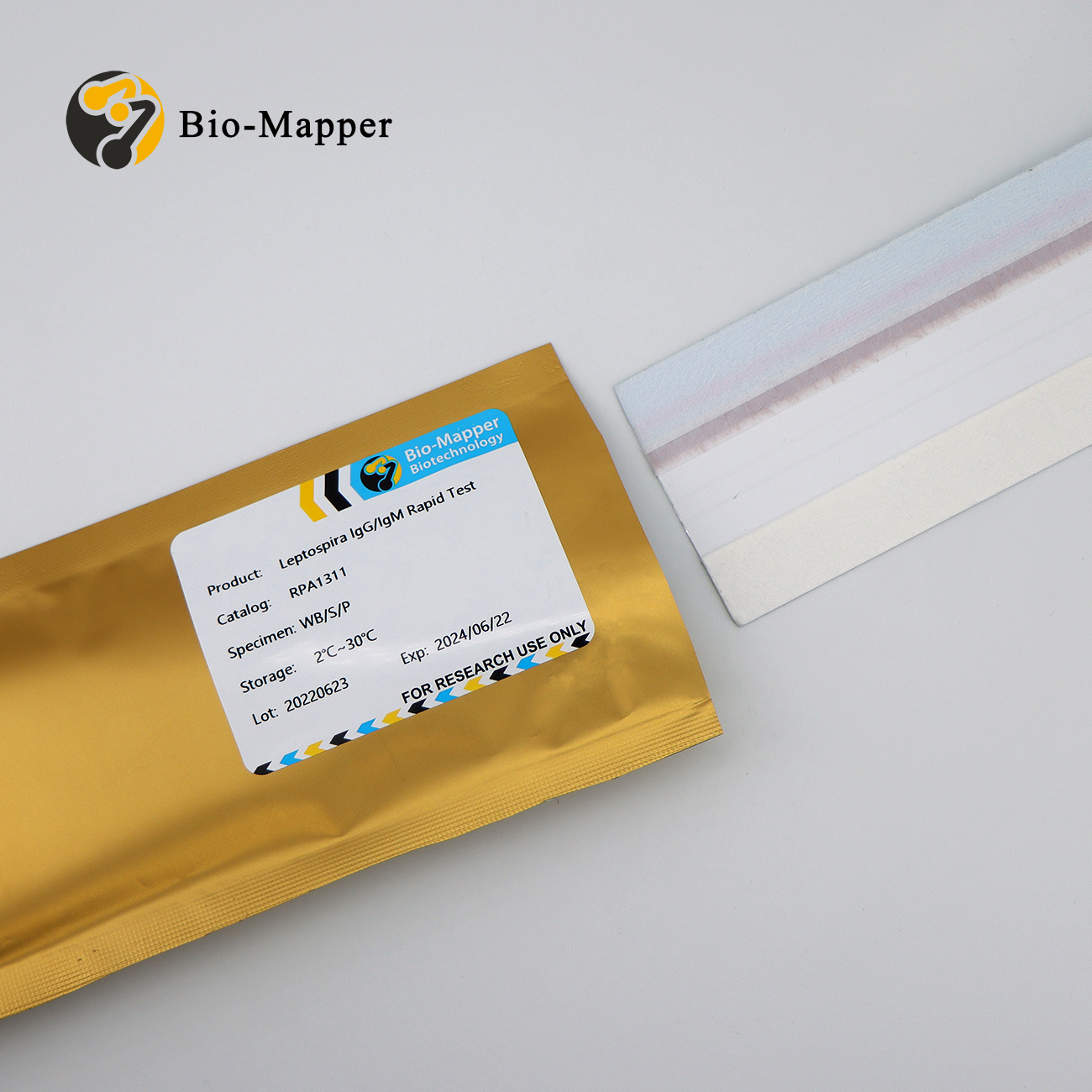 Wholesale  High Quality Fiv Antigen Uncut Sheet Exporter - Leptospira IgG/IgM Rapid Test – Bio-mapper
