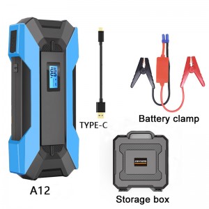 12V emergency startup battery for gasoline/diesel car ignition, starter