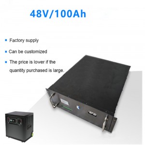 48V 100Ah Lithium iron phosphate (LiFePO4) battery for household energy storage system, sightseeing cart