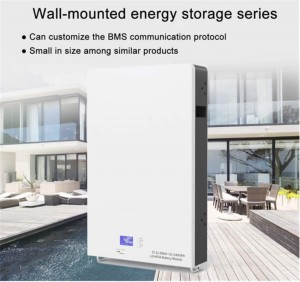 Wall-mounted solar energy storage, home energy storage lithium battery