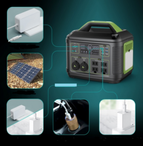 Portable power bank, outdoor power station for power outages or outdoor activities