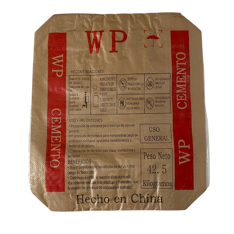 42.5kg 50kg Ad Star block bottom cement pp valve bags