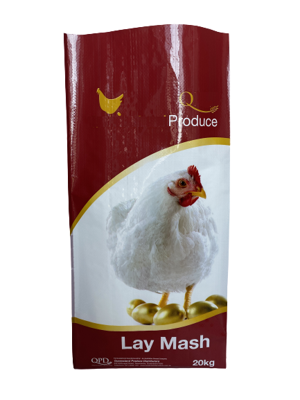 25kg 50kg PP woven moisture-proof plastisc woven bag for poultry feed