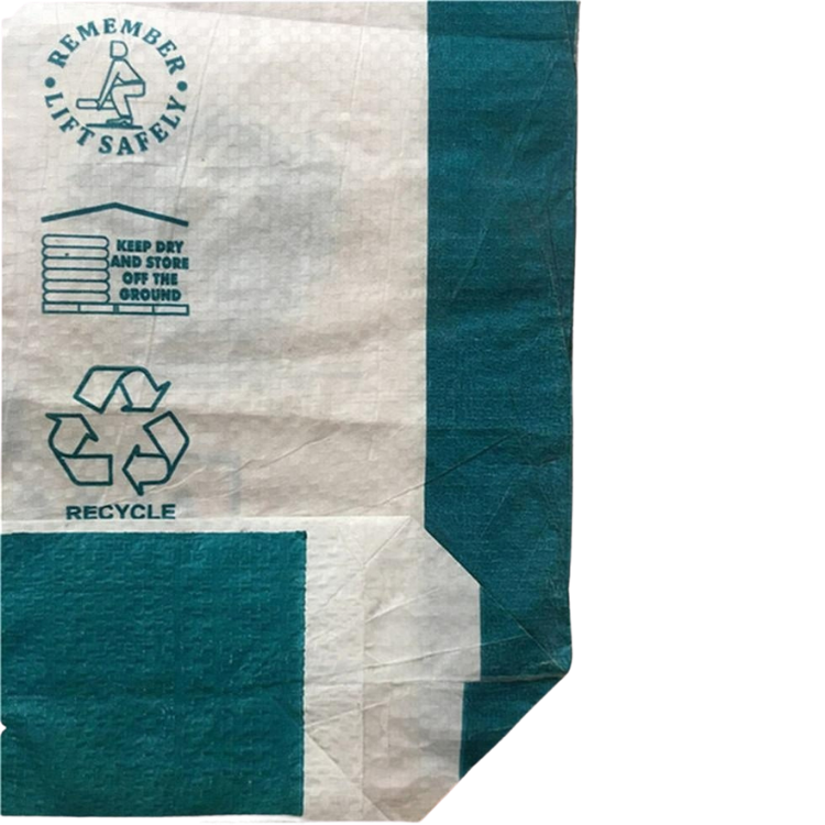 50kg Light weight AD Star block bottom plastic bags for while cement packing