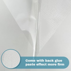 Matte fabric pattern glass decorative film