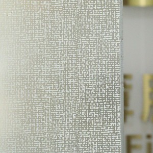 Matte fabric pattern glass decorative film