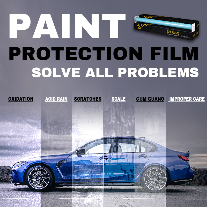 Two-way application of paint protection film