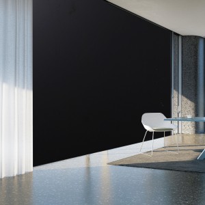 Residential Office Insulated Solar Control Window Film Opaque Black