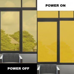 Yellow Electric Switchable Smart Glass Pdlc Smart Film