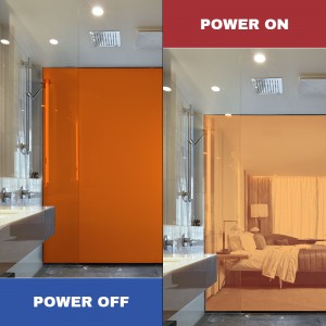 Red Electric Switchable Smart Glass Pdlc Smart Film