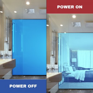 Blue Electric Switchable Smart Glass Pdlc Smart Film
