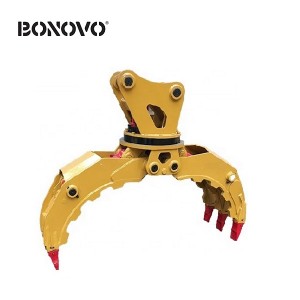 Hydraulic 360 degree rotary grapple from BONOVO factory with excellent aftersales service