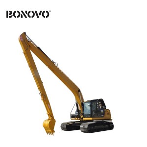 Long reach arm and boom for all excavator types