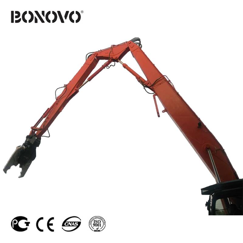 BONOVO EXCAVATOR THREE SECTION LONG REACH BOOM&ARM for demolition Featured Image