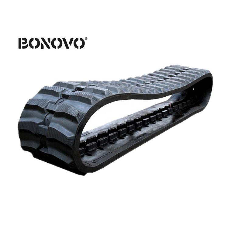 BONOVO Undercarriage Parts Excavator Rubber Track Rubber Crawler Assembly Featured Image