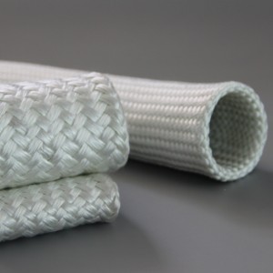 GLASFLEX braided sleeve anti high temperature excellent insulation sleeving flexible and expandable sleeve