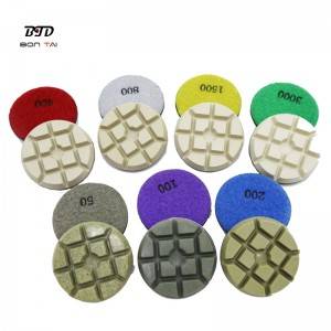 Renewable Design for Trapezoid Pcd Diamond Pads - 3 inch sharp dry diamond polishing pucks for concrete – Bontai