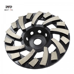 Good Quality Quick Fit Converter Plate – 7″ TGP Diamond Grinding Cup Wheel for Concrete Floor  – Bontai