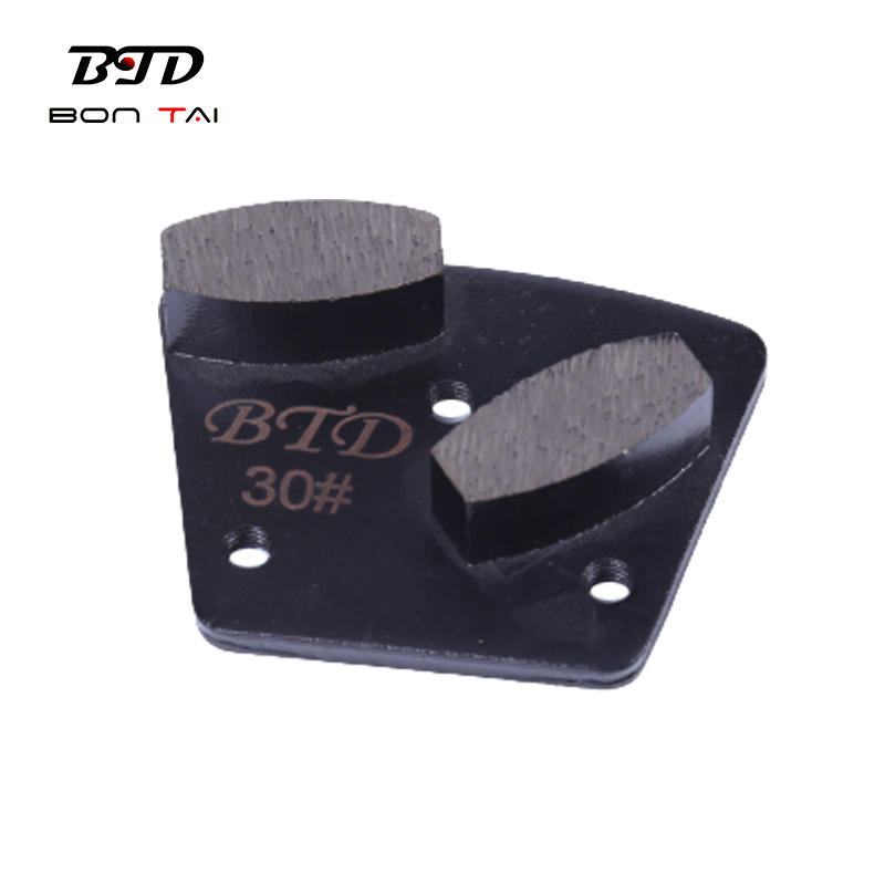 3-M6 bolted diamond grinding shoes for concrete floor