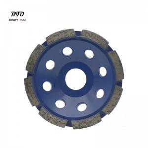 100% Original Pcd Diamond Cup Wheel - 4″ Single row diamond segment cup grinding wheel – Bontai