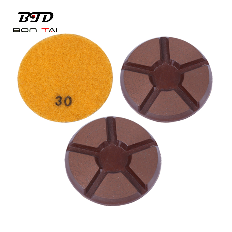 OEM/ODM China Grinding Pad For Concrete - 3 Inch Copper Bond Concrete Trasitional Polishing Pad – Bontai